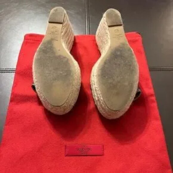 Authentic Valentino Garavani lace overlay espadrille wedges. Size EU 40. - Picture 4 of 6